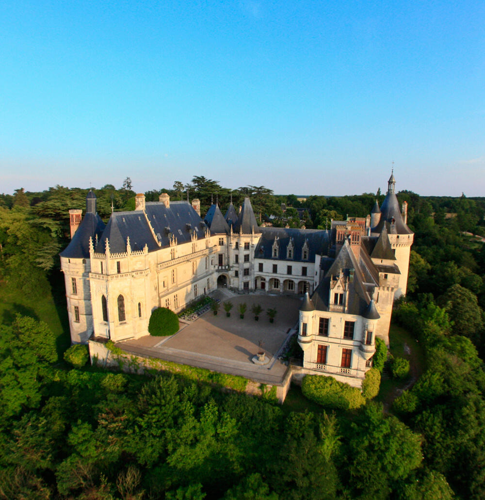 Vue aérienne du Domaine Régional de Chaumont-sur-Loire en Val de Loire