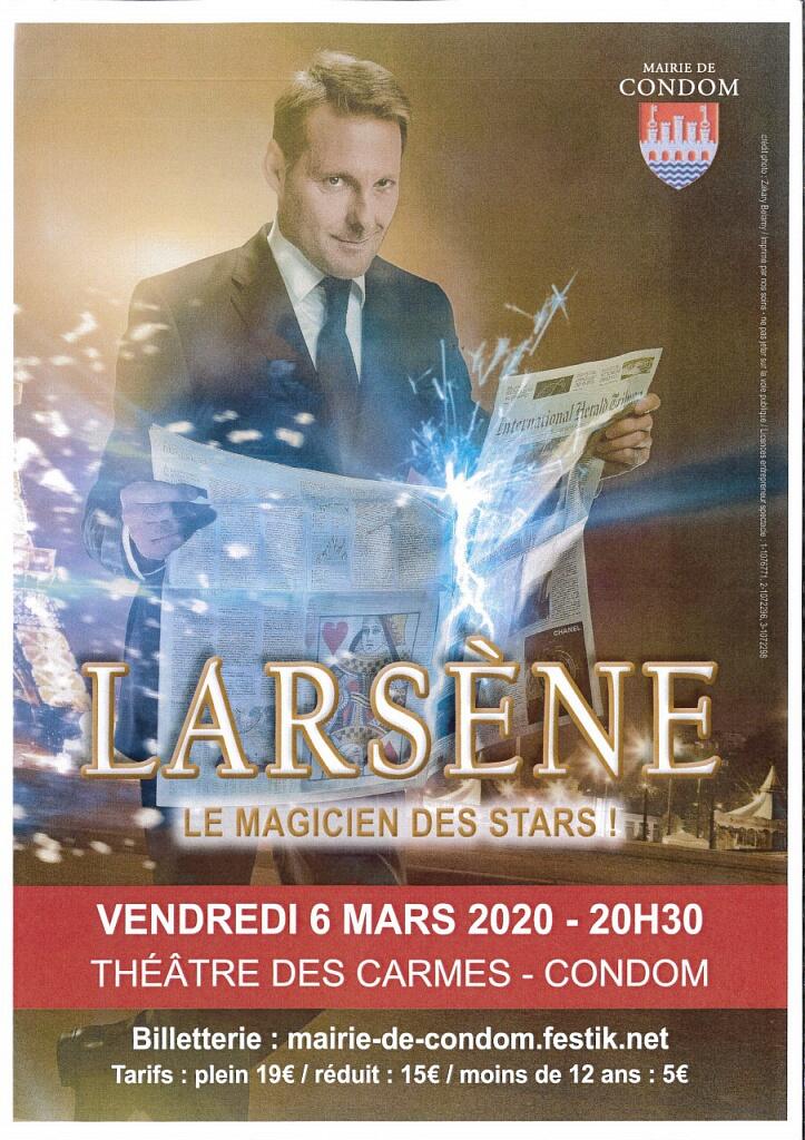 Larsène au Théâtre des Carmes
