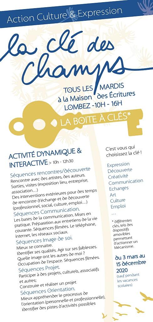 clé des champs dépliant