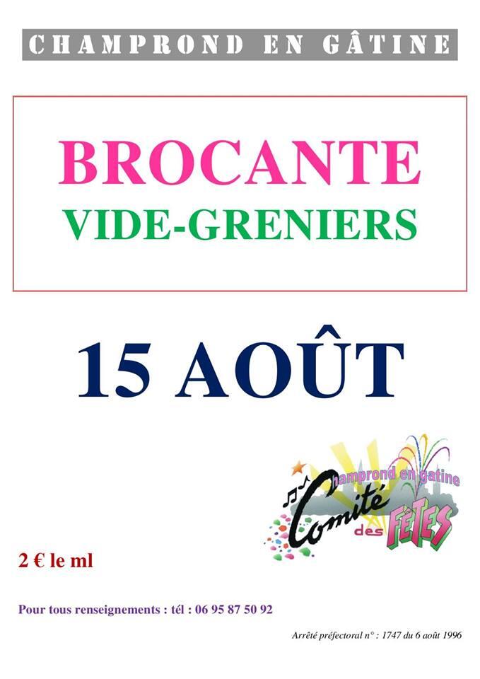Brocante 15.08.19 Champrond en G