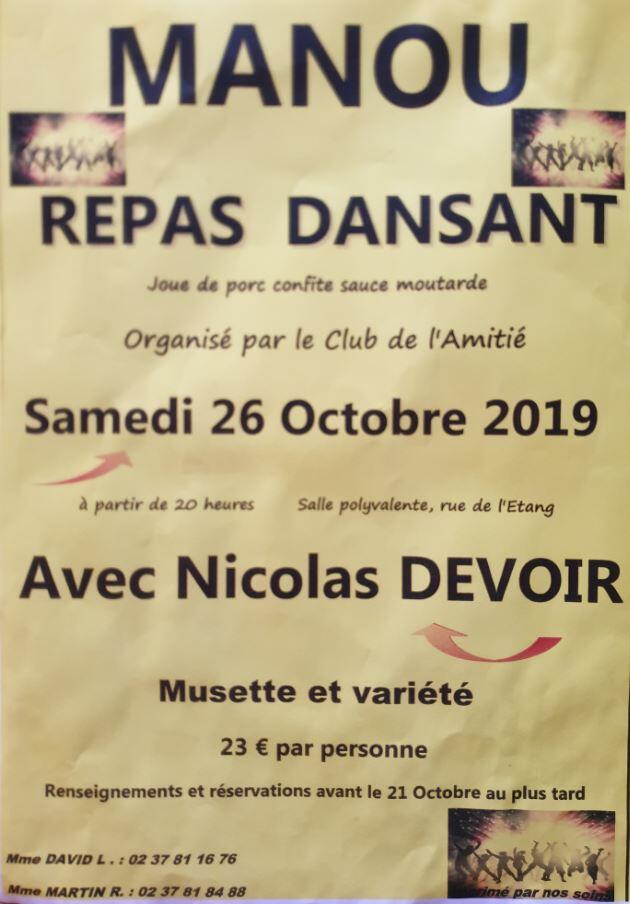 26.10 repas dansant manou