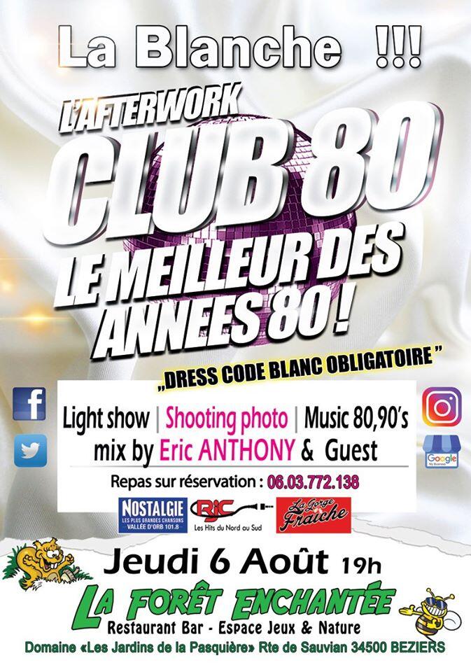 Affiche Afterwork Club 80