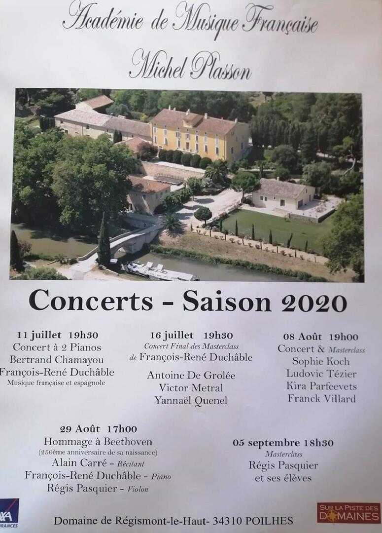 Concerts - saison 2020 Poilhes
