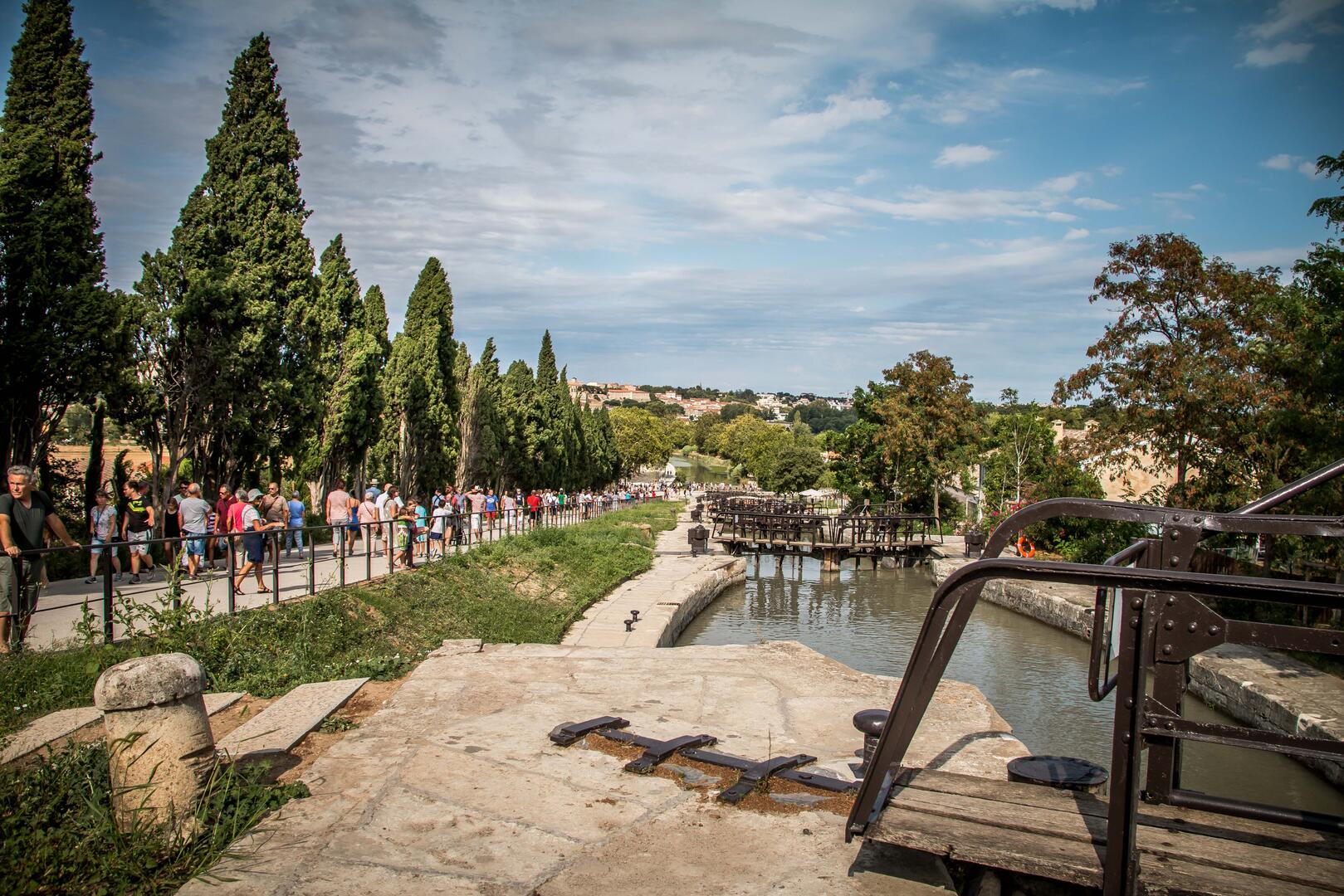 9 ecluses de Fonseranes-descente-@kgregoire