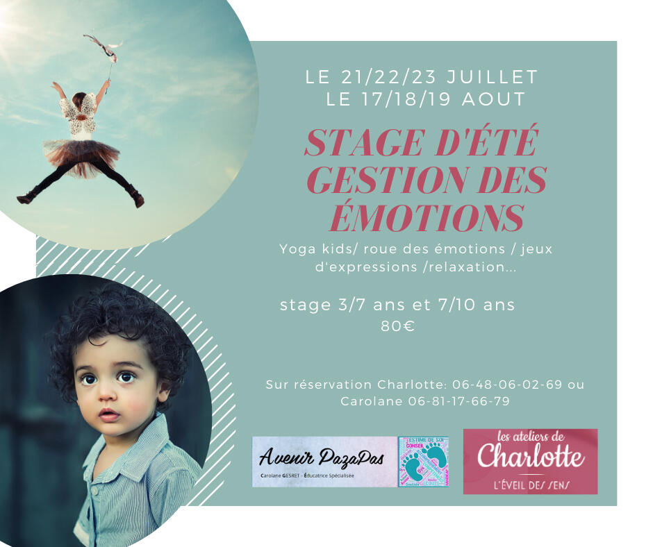 stage été gestion des émotions