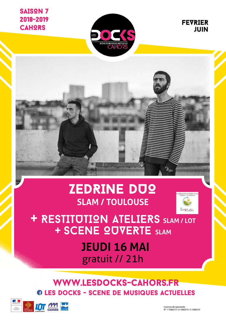 16 mai Les Docks ZEDRINE DUO