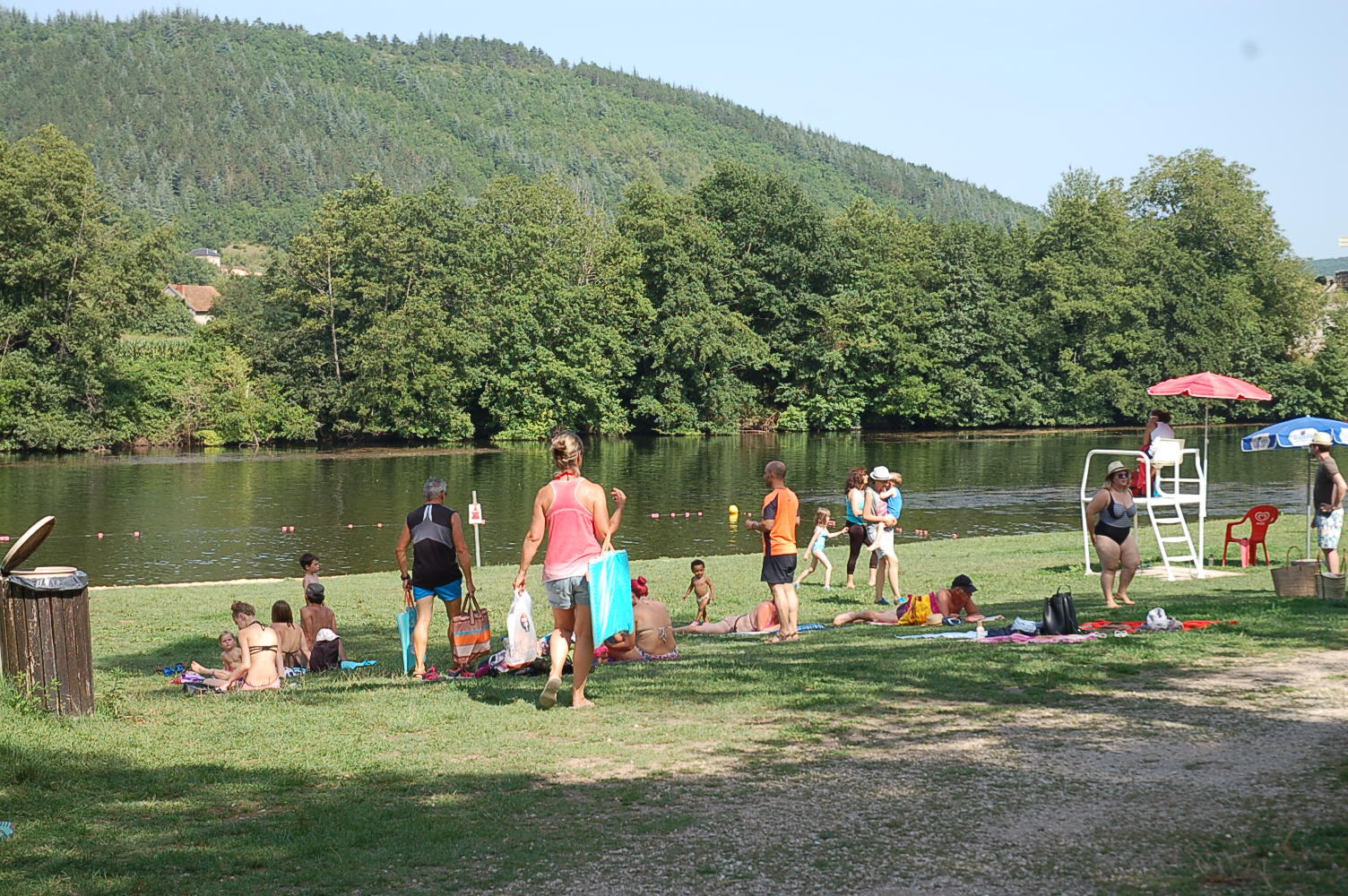 Plage de St Cirq Lapopie