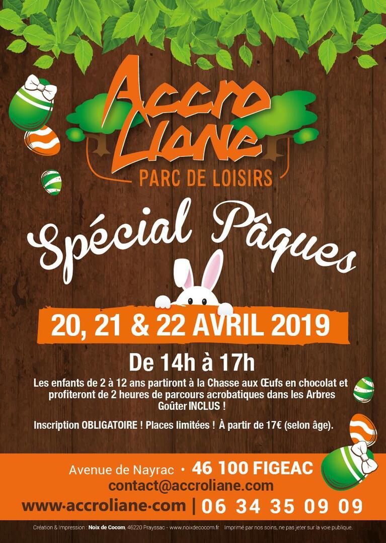 Affiche ACCROLIANE PAQUES
