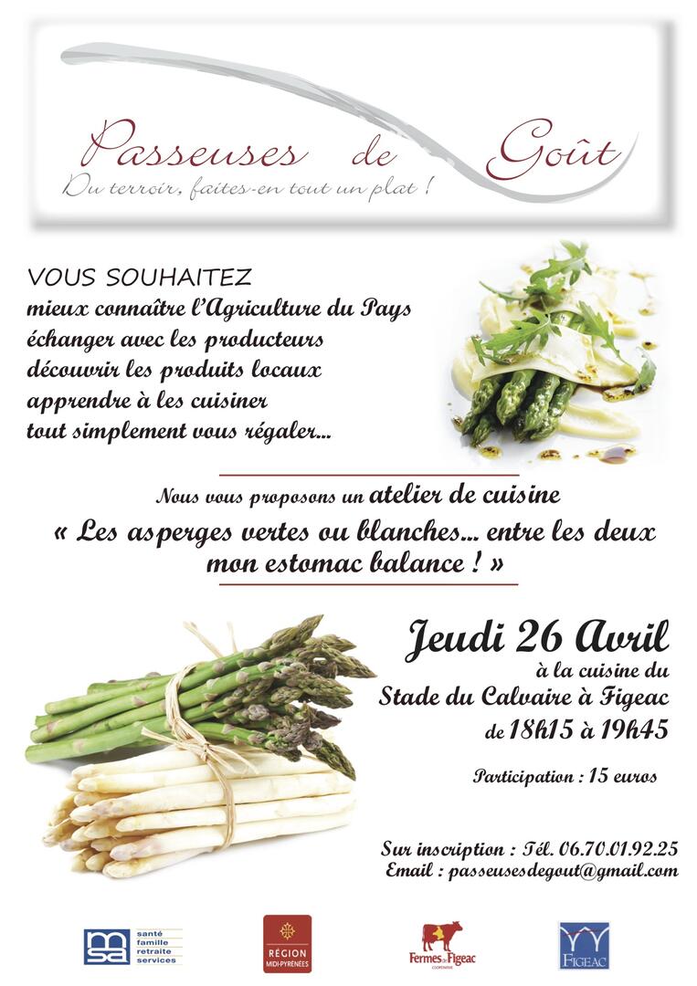 Asperge atelier cuisine