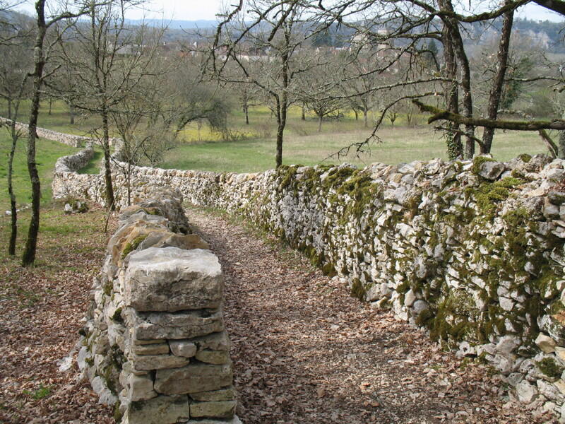 Floirac : Chemin et Murets de Pierres Sèches