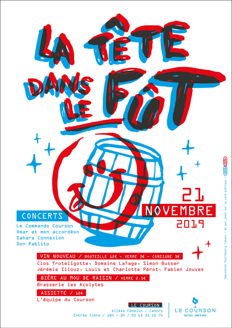 la tête dans le fut