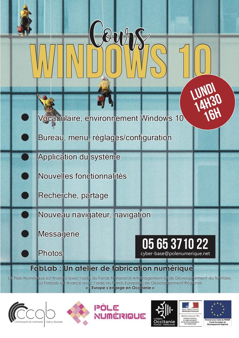 PN - Affiche Atelier Windows10 2019