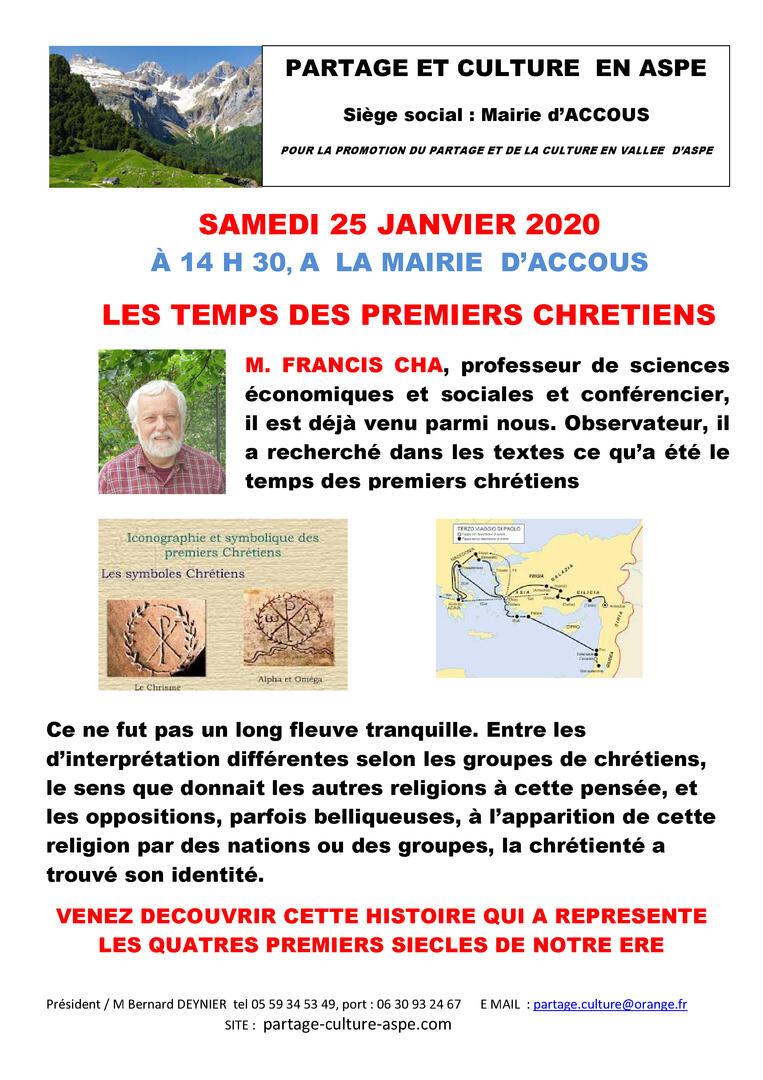 Microsoft Word - 2019 03 19 CHA les temps des premiers chrétiens _1_