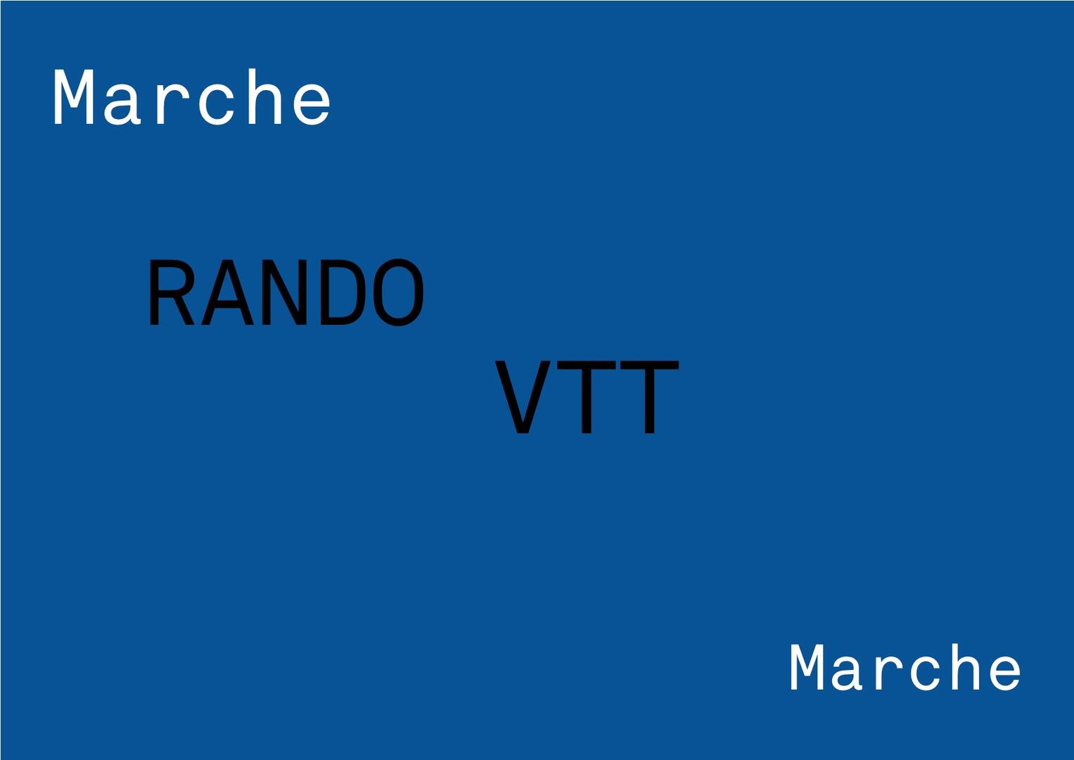 Visuel VTT et marche