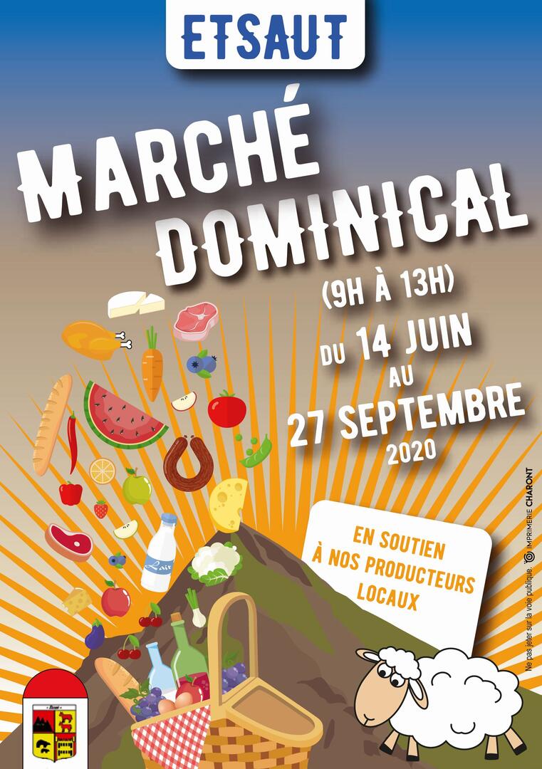 Marché dominical d'Etsaut