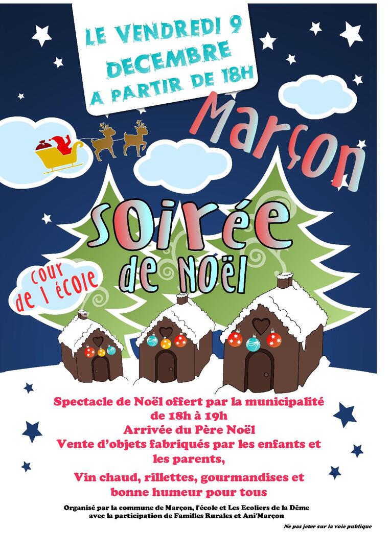 AFFICHE MARCHE NOEL 2016