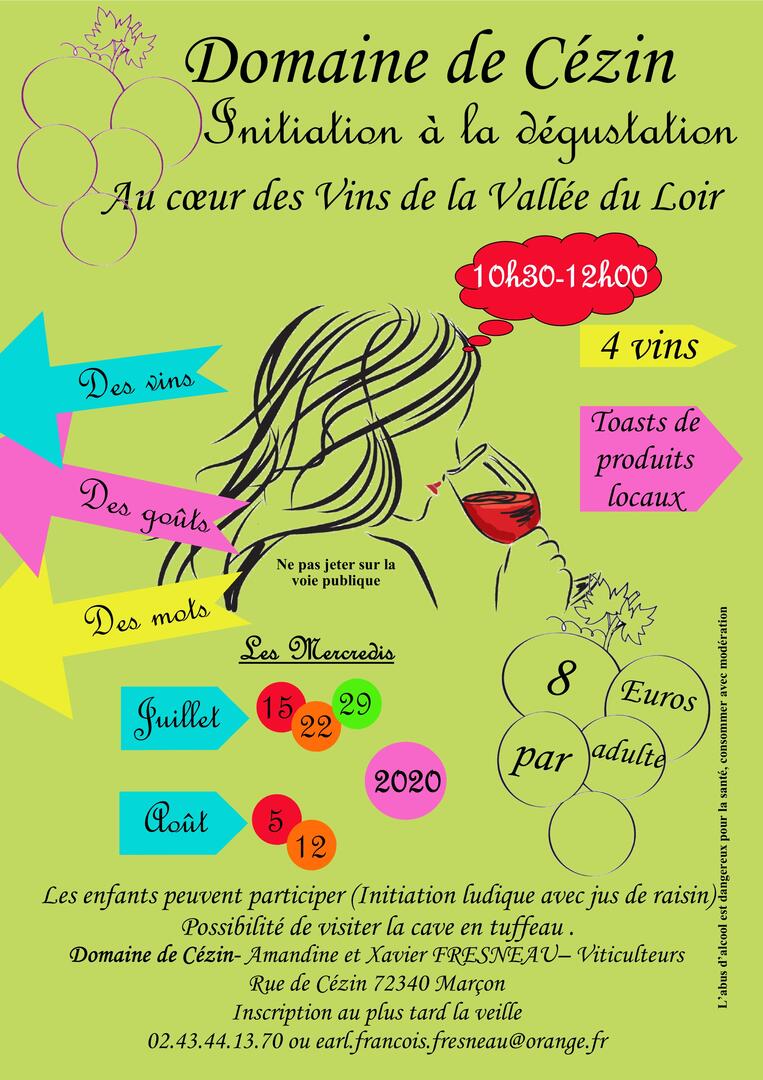Affiche Initiation à la Dégustation