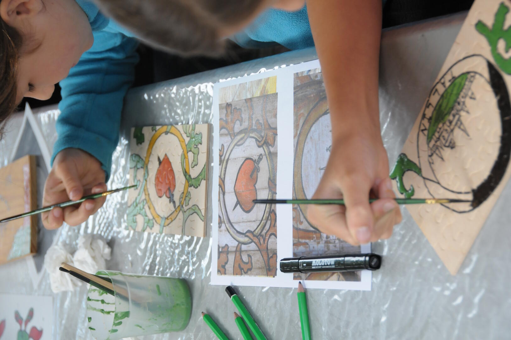 08-13_peinture sur bois à l'oeuf