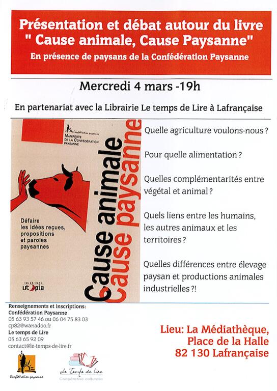"Cause animale, cause paysanne"