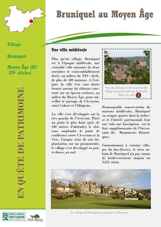 Fiche découverte Bruniquel