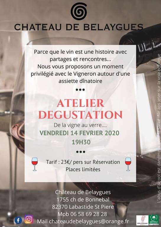 Atelier dégustatoin Belaygues