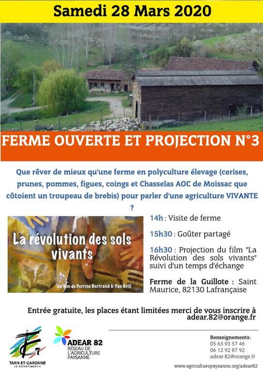 Ferme ouverte en polyculture élévage et projection