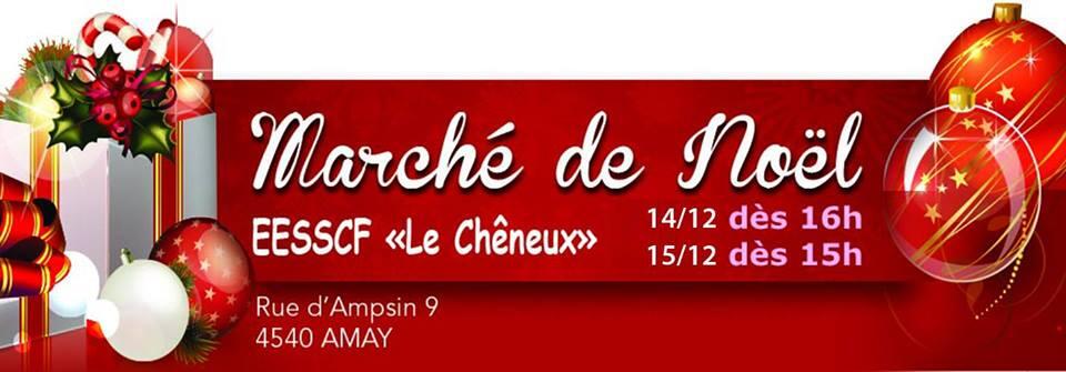 Marché de Noël au Chêneux - Amay - Affiche/Logo