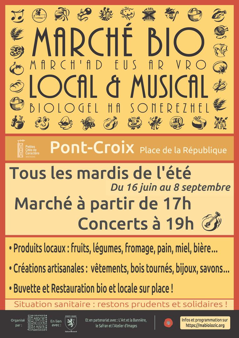 2020_MarchéBioLocaletMusical_pontcroix
