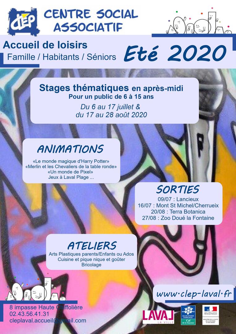 page de garde programme complet été 2020