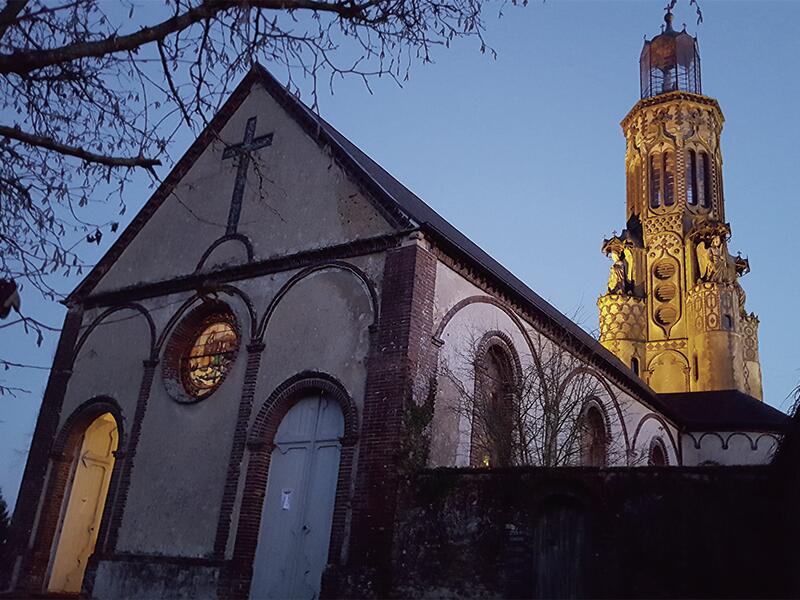 La tour de Malétable illuminée