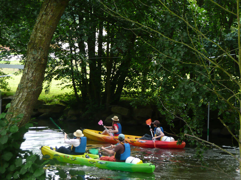 Canoë dans l'Orne en Normandie
