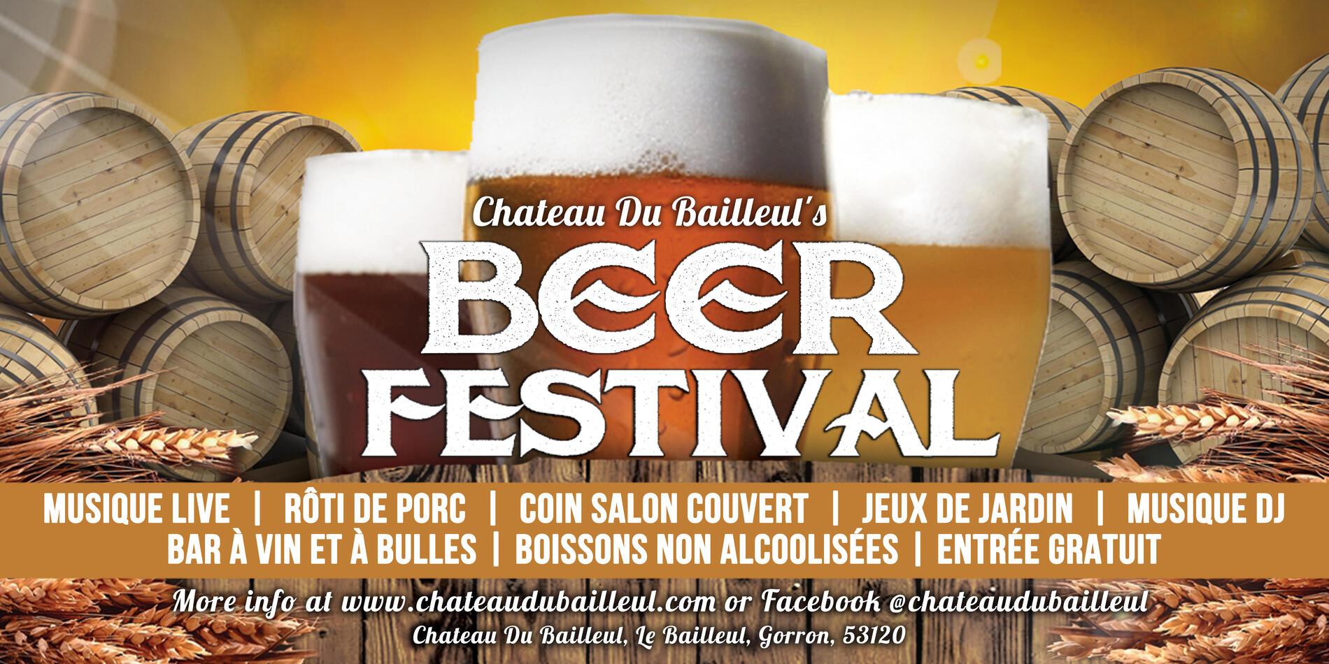 Festival de la bière au Château du Bailleul