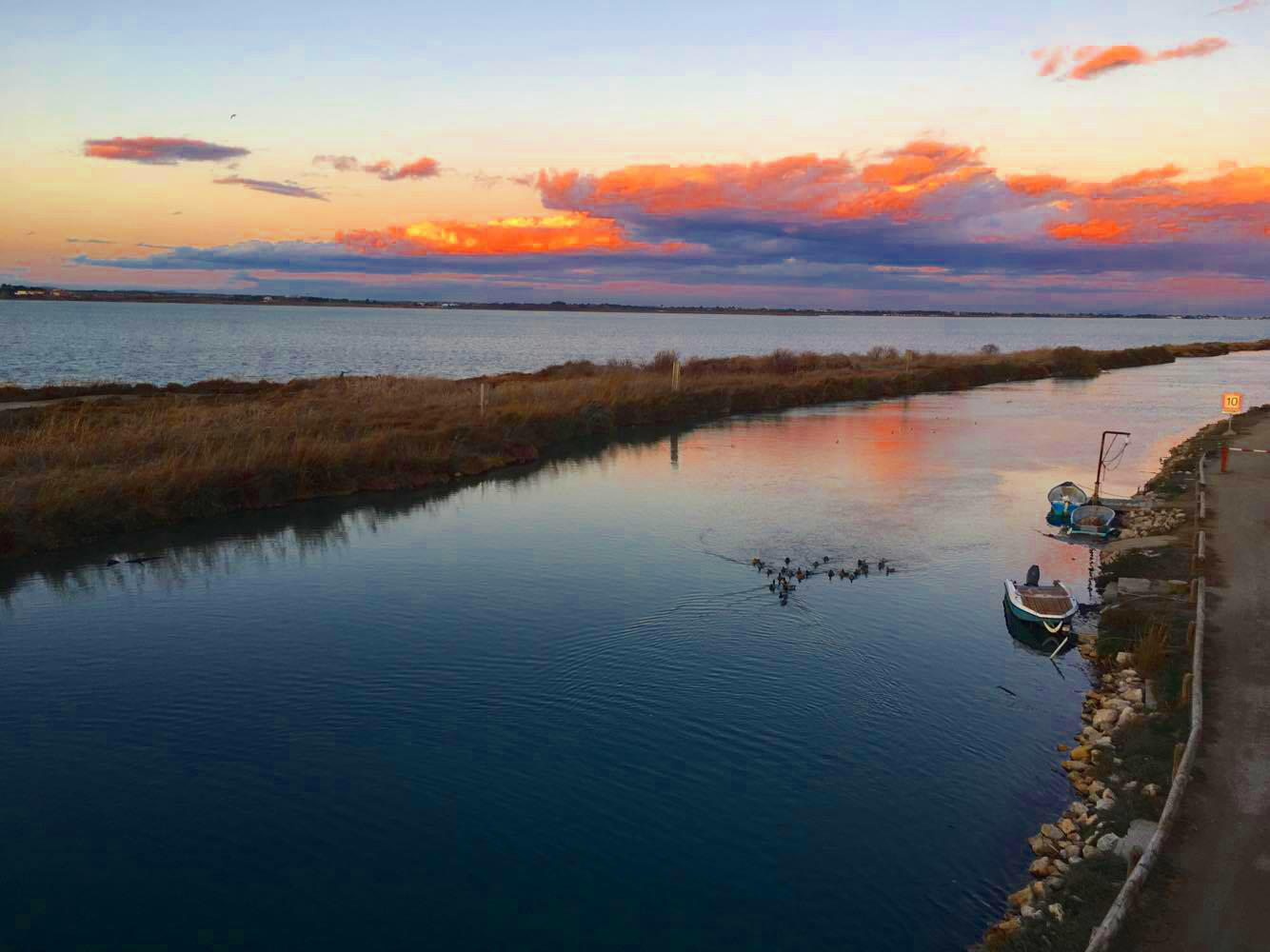 coucher de soleil canal@2018 EMALEPEYRE Office Tourisme Palavas les Flots