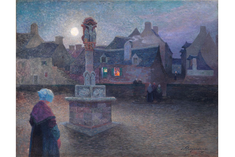 Ferdinand LOYEN du PUIGAUDEAU (1864-1930) - Office du soir ou Le Calvaire
