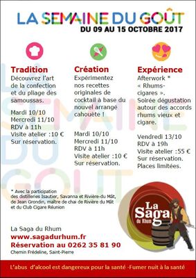 la semaine du goût saga du rhum.JPG