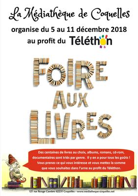 2eme foire aux livres 2018 telethon du 5 au 11 décembre.jpg