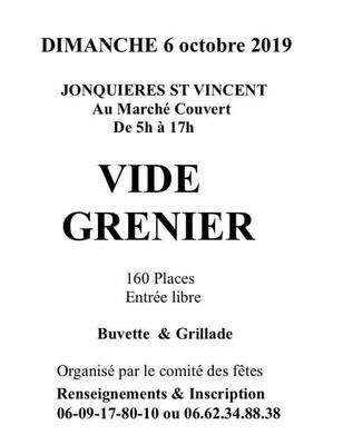 Affiche Vide Grenier à Jonquières St Vincent le 6 octobre 2019.jpg