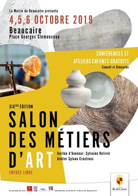Affiche Salon des Métiers d'Art Beaucaire du 4 au 6 octobre 2019.jpg