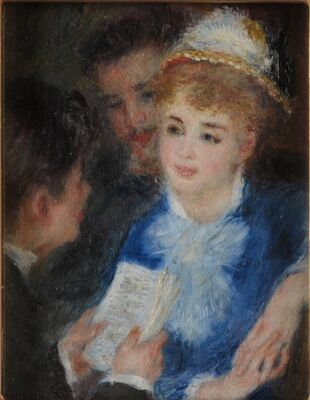 Auguste Renoir (1841-1919), La Lecture du rôle, vers 1876-1877 © MBA Reims 2016, Photo Christian Devleeschauwer.JPG