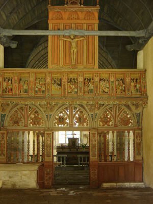 jubé - chapelle St Nicolas - Priziac.JPG