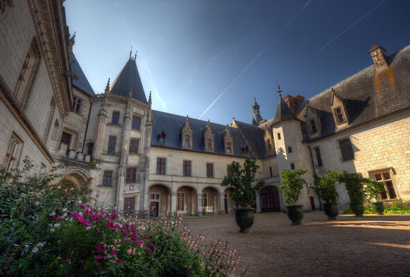 Cour du Domaine Régional de Chaumont-sur-Loire en Val de Loire