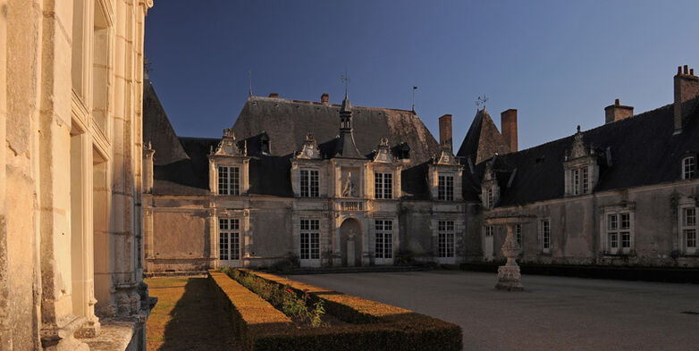 Cour du Château de Villesavin à Tour en Sologne