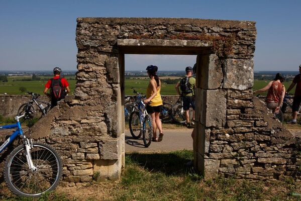 Pause au coeur du vignoble©J Piffaut