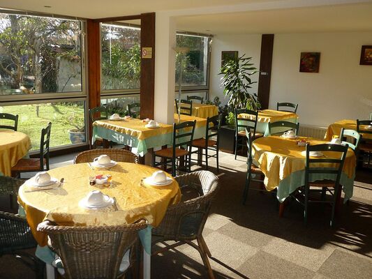Petit déjeuner avec vue sur jardin