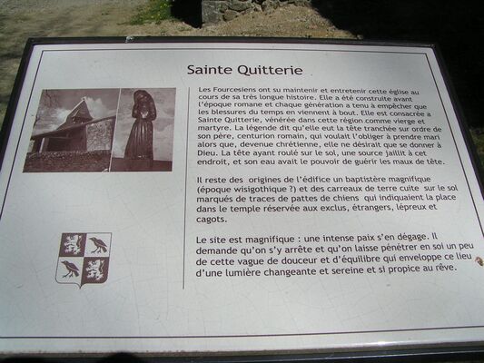 EGLISE SAINTE QUITTERIE DE LASPEYRES