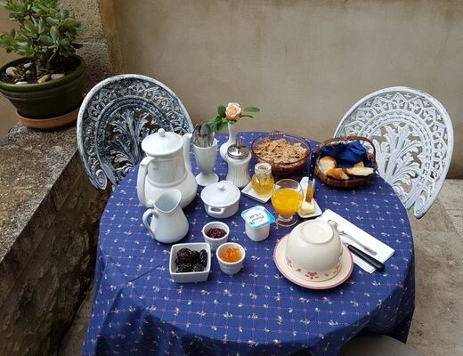 Petit déjeuner Le Clos de l'Orangerie