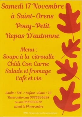 Repas d'automne