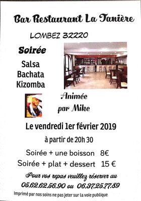 soirée à la tanière