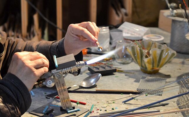 Atelier autour du verre avec d'Artagnès