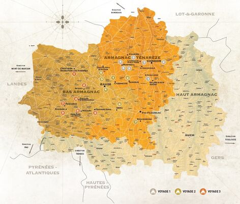 Carte Armagnac Confidentiel